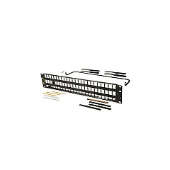 Leviton 72port Flat Hdj Jk Pnl Blk (PHDHJU72)