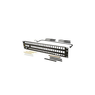 Leviton 72port Flat Hdj Jk Pnl Blk (PHDHJU72)