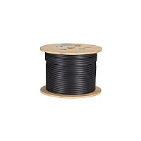 Black Box Cat6a 650-mhz Stranded Ethernet Bulk Cable - Shielded (s/ftp), Cm Pvc, Poe, Black, 1000-ft. (304.8-m) Spool, Gsa, Taa (C6ABC50SSTRBK1000)