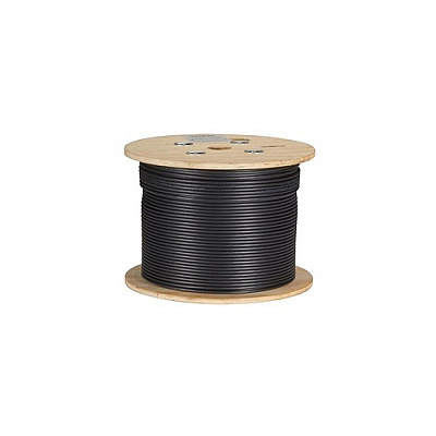 Black Box Cat6a 650-mhz Stranded Ethernet Bulk Cable - Shielded (s/ftp), Cm Pvc, Poe, Black, 1000-ft. (304.8-m) Spool, Gsa, Taa (C6ABC50SSTRBK1000)