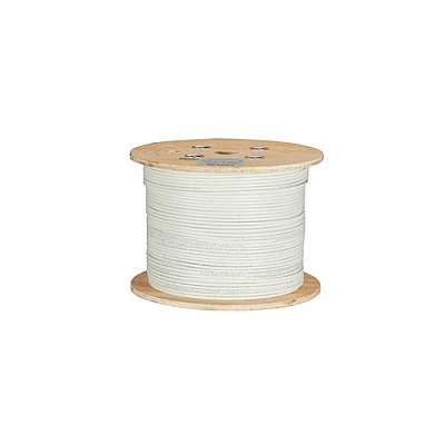 Black Box Cat6a 650-mhz Stranded Ethernet Bulk Cable - Shielded (s/ftp), Cm Pvc, Poe, White, 1000-ft. (304.8-m) Spool, Gsa, Taa (C6ABC50SSTRWH1000)