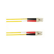 Black Box Sm Fo Patch Cable Duplx Pvc Yellow, Lclc (FOCMRSMLCLCYL15)