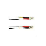 Black Box Os2 9/125 Singlemode Fiber Optic Patch Cable - Ofnp Plenum, Lc To Lc, Black, 5-m (16.4-ft.), Gsa, Taa, Non-returnable/non-cancelable (FOCMPSM005MLCLCBK)