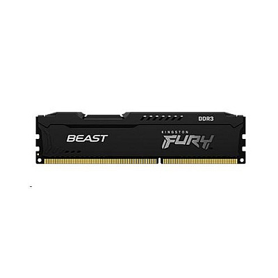 Kingston 8gb 1600mhz Ddr3 Cl10 Dimm Fury Beast Black (KF316C10BB/8)