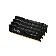 Kingston 64gb 2666mhz Ddr4 Cl16 Dimm (kit Of 4) 1gx8 Fury Beast Black (KF426C16BB1K4/64)