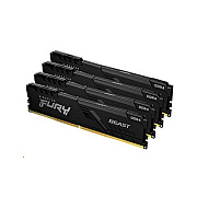 Kingston 128gb 2666mhz Ddr4 Cl16 Dimm (kit Of 4) Fury Beast Black (KF426C16BBK4/128)