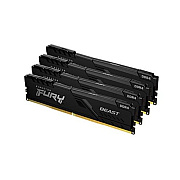 Kingston 16gb 2666mhz Ddr4 Cl16 Dimm (kit Of 4) Fury Beast Black (KF426C16BBK4/16)