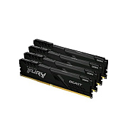 Kingston 64gb 2666mhz Ddr4 Cl16 Dimm (kit Of 4) Fury Beast Black (KF426C16BBK4/64)