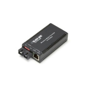 Black Box Fast Ethernet (100-mbps) Media Converter - 10/100-mbps Copper To 100-mbps Singlemode Fiber, 1310nm, 40km, Sc, Taa (LHC015AR4)