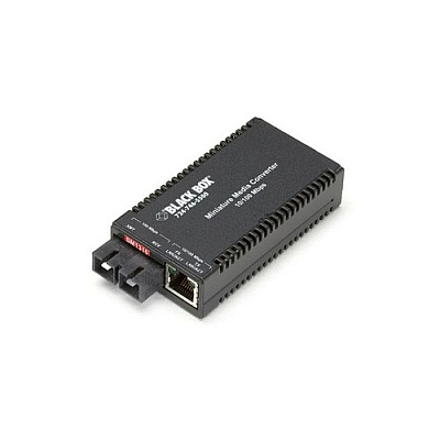 Black Box Fast Ethernet (100-mbps) Media Converter - 10/100-mbps Copper To 100-mbps Singlemode Fiber, 1310nm, 40km, Sc, Taa (LHC015AR4)