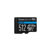 Tech Data Corporation Teamgroup Microsdxc Elite A1 512gb Uhs-i U3 V30 A1 4k Flash Memory Card With Adapter (TEAUSDX512GIV30A)