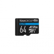 Tech Data Corporation Teamgroup Microsdxc Elite A1 64gb Uhs-i U3 V30 A1 4k Flash Memory Card With Adapter (TEAUSDX64GIV30A1)