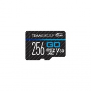 Tech Data Corporation Teamgroup Microsdxc Go Card 256gb Uhs-i U3 V30 For Gopro & Action Cameras Memory Card With Adapter (TGUSDX256GU303)
