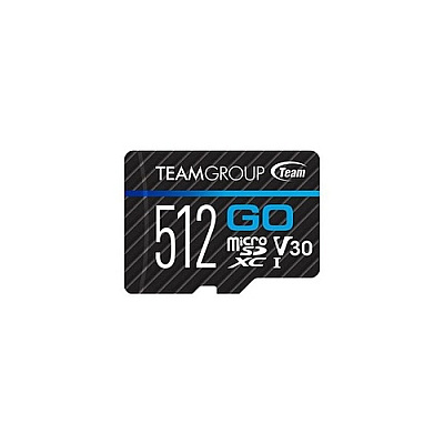 Tech Data Teamgroup Microsdxc Go Card 512gb Uhs-i U3 V30 For Gopro & Action Cameras Memory Card With Adapter (TGUSDX512GU303)