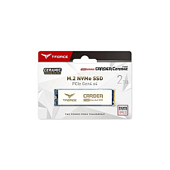 Tech Data Teamgroup T-force Cardea Ceramic C440 M.2 2280 2tb Pcie Gen 4.0 X4 With Nvme 1.3 3d Nand Internal Solid State Drive (ssd) Retail W/heat Sink (TM8FPA002T0C410)