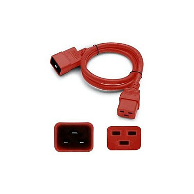 Add-On 8ft C19/c20 F/m 12awg 250v Red Power Cbl (ADDC192012AG8FRD)