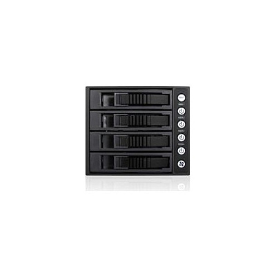 Istarusa 3x5.25 To 4x3.5 12g Rack Black (BPU340HDBLK)