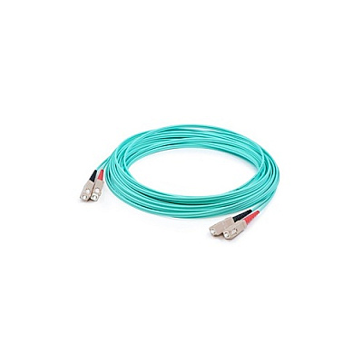 Add-On 15m Sc M/m Om4 Aqua Fiber Lszh Patch Cbl (ADDSCSC15M5OM4LZ)