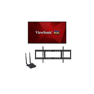 Viewsonic 75in 4k Display Bundle With Mount (CDE7520E1)