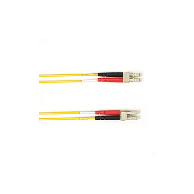 Black Box Os2 9/125 Singlemode Fiber Optic Patch Cable - Lszh, Lc To Lc, Yellow, 10-m (32.8-ft.), Gsa, Taa, Non-returnable/non-cancelable (FOLZHS0MLCLCYL)