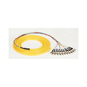 Black Box Os2 9-micron Single-mode Fiber Optic Pigtail - 12-strand, Ofnr, Pvc, St, Yellow, 3-m (9.6-ft.) (FOPT50S1ST12YL3)