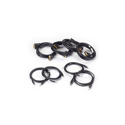 Black Box Secure Kvm Dual-head Dvi-i Cable Kit - 10-ft. (3.0-m), Gsa If Outside Tape Is Not Broken (SKVMCBLDHDVI10)
