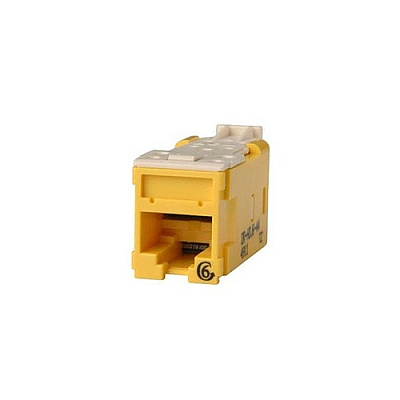 Leviton Hdjack,cat6,clarity,t568a/b,ylw (HDJ644)
