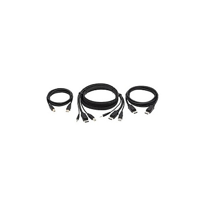 Tripp Lite Displayport Kvm Cable Kit 4k 3.5mm 6ft (P783006DPU)