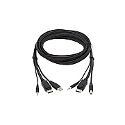 Tripp Lite Displayport Kvm Cable Kit 4k Usb 10ft (P783010)