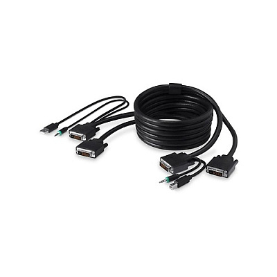 Belkin Taa 2 Dvi/usb/aud Skvm Cbl, Dvi-d M/m; U (F1D9014B10T)