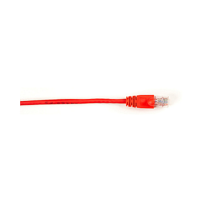 Black Box Cat6 250-mhz Molded Snagless Stranded Ethernet Patch Cable-unshielded(utp),cm Pvc(rj45 M/m), Red, 5-ft.(1.5-m), 25-pack (CAT6PC005RD25PAK)