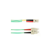 Black Box Om4 50/125 Multimode Fiber Optic Patch Cable - Ofnp Plenum, Sc To Lc, Green, 2-m (6.5-ft.), Gsa, Taa, Non-returnable/non-cancelable (FOCMPM402MSCLCGN)
