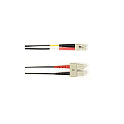 Black Box Om3 50/125 Multimode Fiber Optic Patch Cable - Lszh, Sc To Lc, Black, 3-m (9.8-ft.), Gsa, Taa, Non-returnable/non-cancelable (FOLZH1003MSCLCBK)
