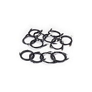 Black Box Secure Km Cable Kit With Cac, 6-ft. (1.8-m), Gsa If Outside Tape Is Not Broken (SKVMCBLKM6C)