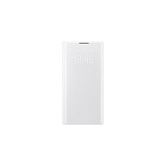 Samsung Note10 Led Wallet Cvr, White (EFNN970PWEGUS)