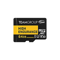 Tech Data Teamgroup Microsdxc High Endurance 64gb Uhs-i U3 V30 Memory Card With Adapter (THUSDX64GIV3002)