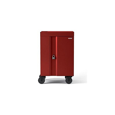 Bretford 20x Cube Cart Mini, Pre-wired Usb-c, Red (TVCM20USBCRED)