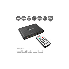SIIG Hdmi Quad-split Multi-viewer Switch (CEH25R11S1)