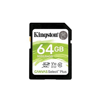Kingston 64gb Sdxc Canvas Select Plus 100r C10 (SDS2/64GB)