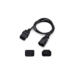 Add-On 4ft C14/c19 Pwr Cbl 100-250v 15a Bk (ADDC192C1414A4F)