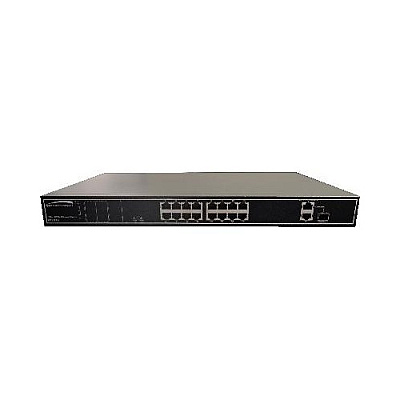 Component Specialties 18-port Switch, 16-port Poe Full Gigabit, 802.3 Af/at (P16S18G)