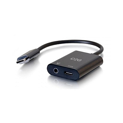 C2G Usb C To Aux And Usb C Adapter (54438)