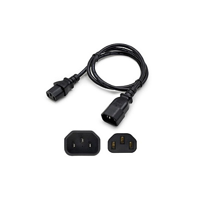 Add-On 8ft Industry Std C13/c14 Black Pwr Cbl (ADDC132C1414A8F)