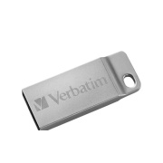 Monoprice Verbatim 16gb Metal Executive Usb Flash Drive - Silver - Taa Compliant - 16 Gbusb 2.0 - Silver (26847)