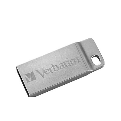 Monoprice Verbatim 16gb Metal Executive Usb Flash Drive - Silver - Taa Compliant - 16 Gbusb 2.0 - Silver (26847)