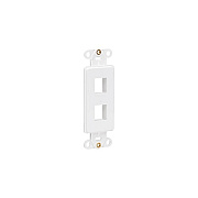 Tripp Lite Center Plate Insert Vertical 2-port (N042D002VWH)