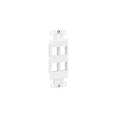 Tripp Lite Center Plate Insert Vertical 4-port (N042D004VWH)