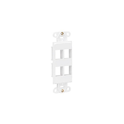 Tripp Lite Center Plate Insert Vertical 4-port (N042D004VWH)