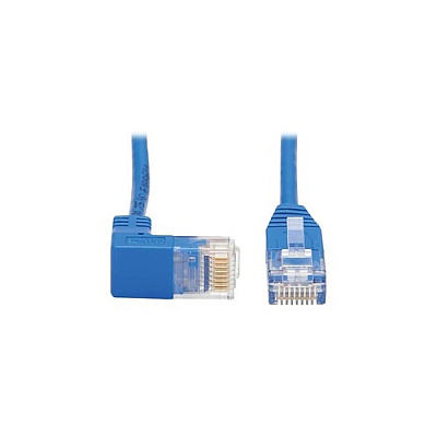 Tripp Lite Cat6 Down Right Angle Slim M/m Blue 20ft (N204S20BLDN)