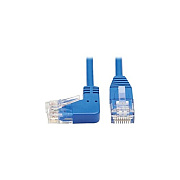 Tripp Lite Cat6 Cable Left Angle Slim M/m Blue 1ft (N204S01BLLA)